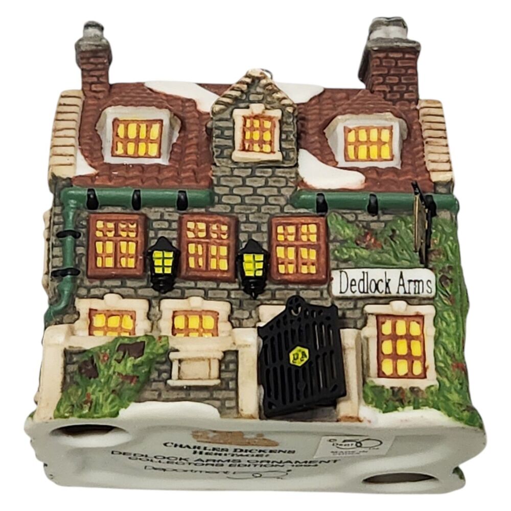 DEPT 56 Heritage Village Deadlock Arms Ornament Charles Dickens Inn 1994